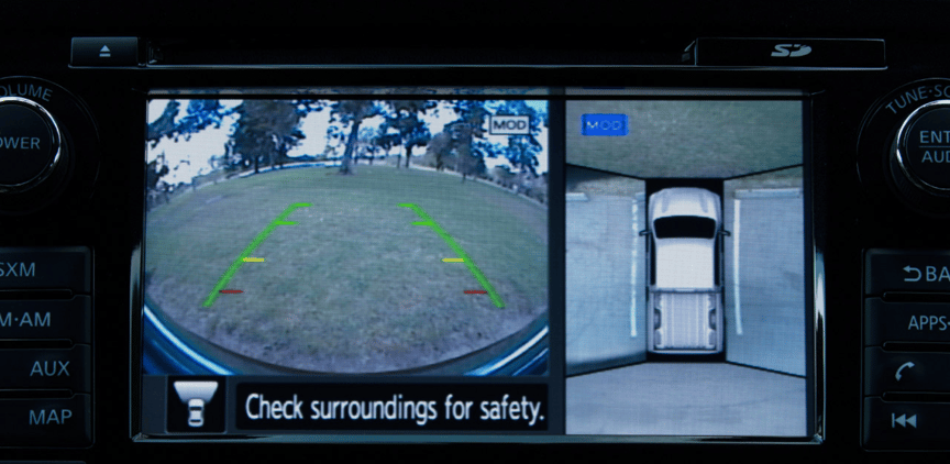Rearview Camera in the Nissan Titan